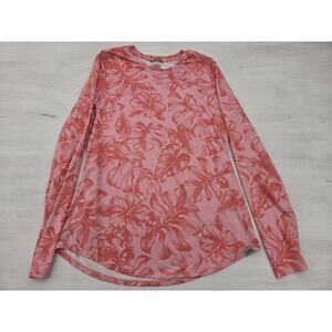 AFTCO Womens S Pink Floral Activewear Longsleeve Shirt American Fishing Tackle